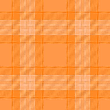 Canlı turuncu ekose desenli. Geçmişler, tekstil, moda veya grafik projeler için klasik tartan tasarımı. Sıcak bir ortam yaratır.