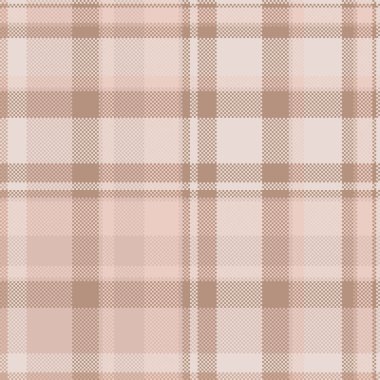 Tartsız ekoseli elbise, İrlanda tekstil arka planı kumaşı. Işık ve pastel renk paletinde ince desen kontrol vektörü.