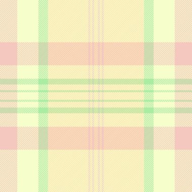 Sketching plaid pattern vector, 1970s textile fabric tartan. Latin background texture check seamless in light and moccasin colors palette.