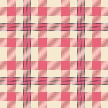 Anne kusursuz ekose arka plan, vektör kontrol kumaşı kat. Perde tekstil deseni deseni açık ve kırmızı renk paletinde.