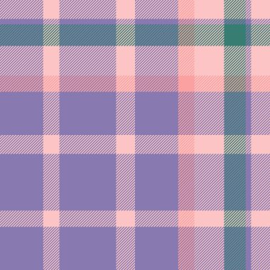 Yorgan örtüsü ekose vektör arka planı, periyodik, pürüzsüz desen dokusu. Kadınların moda tekstil kumaş kumaşı çivit rengi ve açık renk paleti..