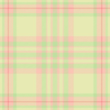 Kapalı alanda kumaş örneklerini kontrol et, kusursuz desenli ekose yemek ye. Açık ve yeşil renk paletinde eğri vektör arkaplan tekstil tartanı.