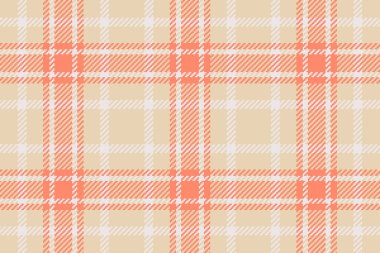 Şekil vektör desenli tartan, süslemeli tekstil ekoseli kontrol. Aydınlık ve kırmızı renk paletinde desensiz arkaplan dokusu.