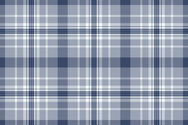 Katlama dokusu arka plan kumaşı, nemc tekstil dikişsiz ekose. Pastel ve mavi renk paletinde paçavra vektör desen kontrolü.