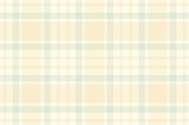 Afrika 'nın pürüzsüz ekose dokusu, bebek özgeçmiş kontrolü ekoseli. Işık ve fildişi renk paletinde golf tekstil dokusu vektörü.