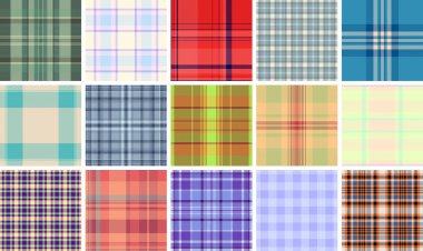 Ticari tasarımcılar için hazırlanmış Şükran Günü ekose paketi. Tartan desenleri kullanmaya hazır. Üretim zamanından tasarruf ediyoruz. Vektör kalitesi standartları karşılar.