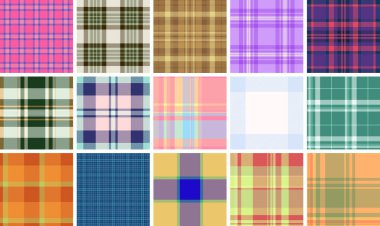 Dijital duvar kağıdı projeleri için dekoratif ekoseli arka plan. Dengeli tartan ritmi ekranları, web sitelerini, uygulama arayüzlerini geliştirir. Kusursuz vektör yapısı çözünürlük özgürlüğünü garanti eder.