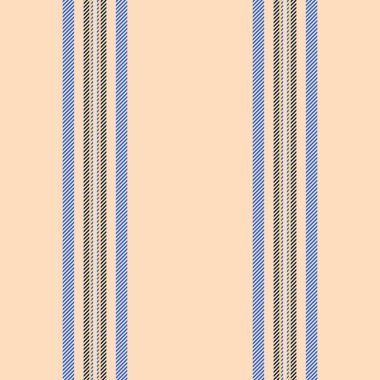 Talm çizgisi dikey, ton vektörü arkaplan dokusu. Pormal tekstil desenli kumaş şeftalili puf ve mavi renk paleti.