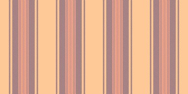 Arka plan çizgileri doğru, uzun, pürüzsüz vektör kumaşı. Turuncu ve menekşe renkleri paletinde daraltılmış dokuma dikey çizgileri.