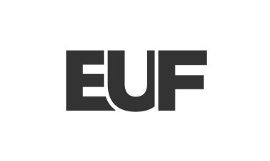 EUF logo tasarım şablonu güçlü ve modern kalın bir metne sahip. Basit ve minimal tipografi içeren ilk tabanlı vektör logosu. Modayı takip eden şirket kimliği markalar için ideal..