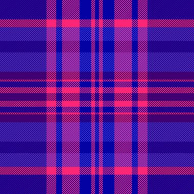 Viktorya dönemi vektör dokusu tartan, oduncu desenli ekose kumaş. Arkaplan denetimi kumaş pürüzsüz arkaplan menekşe ve mavi renk paletinde.