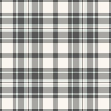 Köpek dişi desenli ekose kumaş, yeni vektörsüz kumaş. Gri ve beyaz renk paletinde ağ dokusu kontrol arkaplanı.