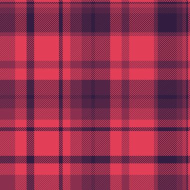 Pijama vektörsüz arka plan, kanepe dokusu tekstil kontrolü. Hippi desenli kumaş ekose pembe ve kırmızı renk paleti.