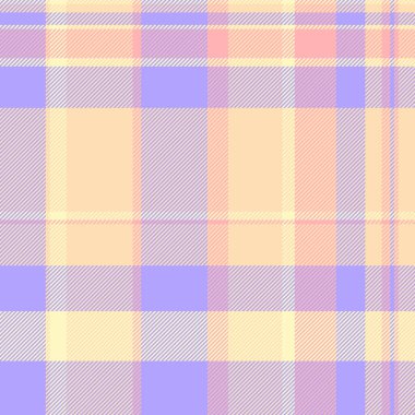 Ağ tartsız tekstil, uzay kumaşı kontrol arkaplanı kopyala. Yaz ekose vektör deseni ışık ve şeftali kabartma renk paletinde.