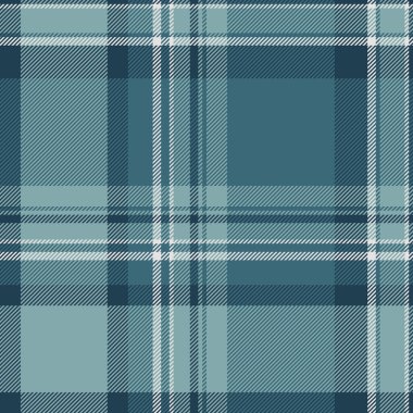 Warp kumaşı desenli tartan, paçavra desenli, pürüzsüz vektör. Pastel ekose arka plan kontrolü Cyan ve Pastel renk paleti tekstil.