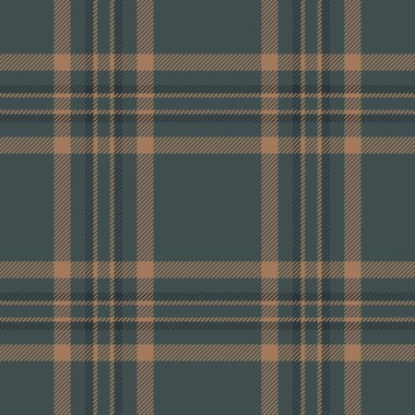 Serin, pürüzsüz desenli tartan, Vogue arka plan kumaş kontrolü. Pastel ve turuncu renk paletinde yıl dönümü vektörü tekstil deseni.