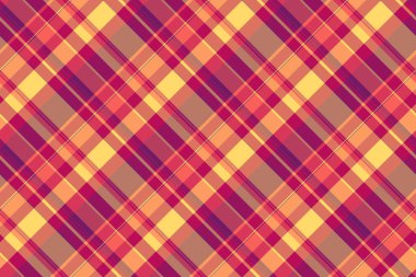 Düzensiz kontrol dokusu, moda tekstil desenli tartan. Yemek odası arka plan ekose kumaş kırmızı ve pembe renk paleti.