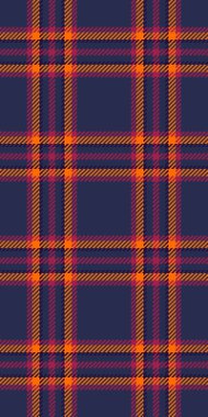 İrlanda ekose kumaşı kumaşı, bedava şablon kusursuz kontrol. Mavi ve pembe renk paletinde kare vektör tartan tekstil arkaplanı.