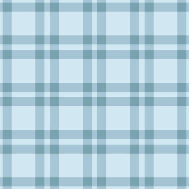 Kostüm desenli arka plan, desenli tartan kumaş tekstili. Selamlama vektör ekoseli denetimi ışık ve cyan renk paletinde pürüzsüz.