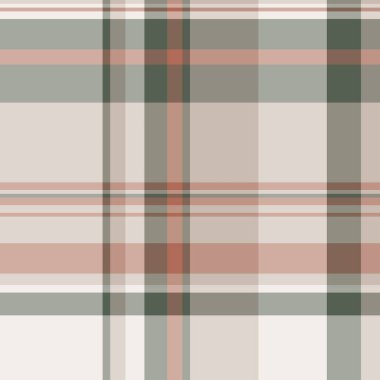Tekrarlanabilir desenler kumaş kontrolü, fayans vektör desenli tartan. Beyaz ve pastel renk paletinde tekstil ekoseli arkaplan.