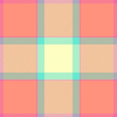 Kaliteli desenli ekose kumaş, kusursuz bir geçmiş kontrolü. Uzay vektörü tekstil desenini kırmızı ve açık renk paletine kopyala.