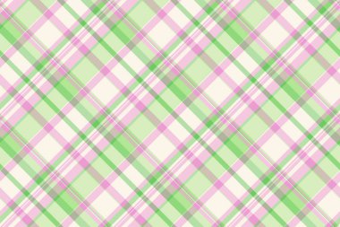 Pijama dokusu arka plandaki tekstil, klasik ekosesiz tartan. Valentine vektör kumaşı deseni ışık ve deniz kabuğu renk paletinde kontrol.