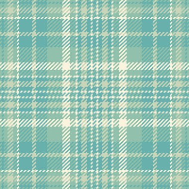 Ekose desenli, pürüzsüz, renkli tartan desenli. Yuletide tekstil kumaş vektör arkaplanı mavi ve pastel renk paleti.