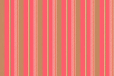 Tekstil vektör çizgilerinin aşağısındaki gecekondu desensiz doku. Kırmızı ve yeşil renk paletinde limitsel çizgili dikey arkaplan kumaşı.