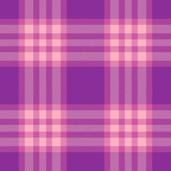 Mendil desenli kumaş, gerçekçi vektör tartansız. Her gün ekose arka plan tekstil kontrol mor ve pembe renk paleti.
