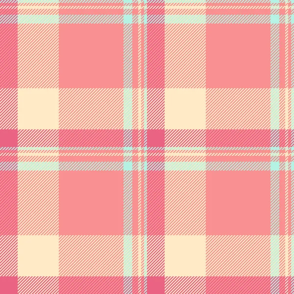 Örtülü arkaplan tartanı, desen desenli tekstil görüntüsü. Süslü kumaş vektör ekoseli kırmızı ve bisque renk paletinde dikişsiz.