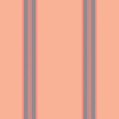 İnce doku dikey, Arap desenli çizgi vektörü. Turuncu ve cyan renk paletinde Jge stripe kumaş arkaplanı.