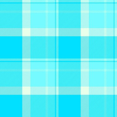 Eski moda ekose tartan vektör, Arap kumaşı kusursuz desen. Baba arka plan tekstil dokusunu parlak ve cyan renk paletiyle kontrol et.