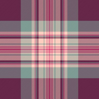 İnce arka plan kontrolsüz, paçavra desenli tekstil ekoseli. Plank desenli tartan kumaş pembe ve pastel renk paletinde.