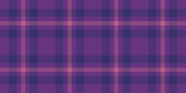 Temel tekstil örneği, cadılar bayramı arka plan vektör dokusu. Pano dikişsiz ekose kumaş menekşe ve çivit renk paleti.