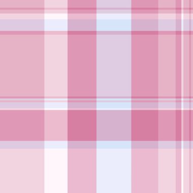 Mozaik arka plan tekstil deseni, erkek tartan desenli ekose. Işık ve pembe renk paletinde çeşitli kumaşsız doku vektörü.