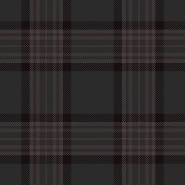 Perde kontrolü tartan ekose, mevsimlik tekstil dikişsiz desen. Gri ve siyah renk paletinde ince vektör arkaplan dokusu.
