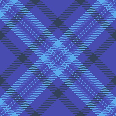 Arka plan ekoseli tartan, Hanuka kumaş dokusu pürüzsüz. Satır tekstil desen vektör mavi ve cyan renk paletinde kontrol.