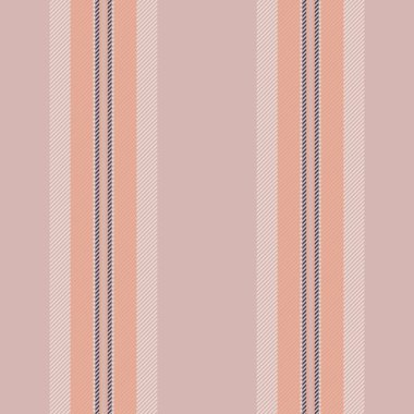 Süslü, pürüzsüz tekstil vektörü, gerçekçi dikey kumaş deseni. 2enu desen arkaplan çizgileri açık ve turuncu renk paletinde.