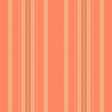 Leritage arka plan vektör deseni, renkli dikey dikişsiz tekstil. Kırk çizgili kumaş dokusu kırmızı ve turuncu renk paleti.