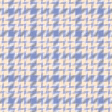 Tekstil kumaş deseni, ekose kumaş vektörü. Papaya kırbacında ve açık renk paletinde arkaplansız dokuyu kontrol et.