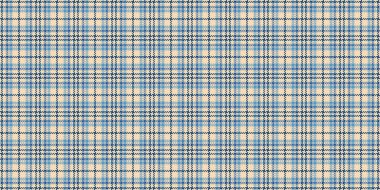 Şekil tartan kontrol kumaşı, ergen vektör deseni dokusu. Cyan ve açık renk paletinde New York 'un ekosesiz tekstil arka planı.