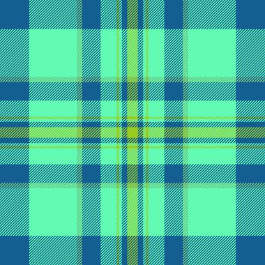 Yün vektör geçmişi kontrolü, Afrikalı tartan desenleri. Pahalı kumaş desenli ekoseli nane ve cyan renk paleti..