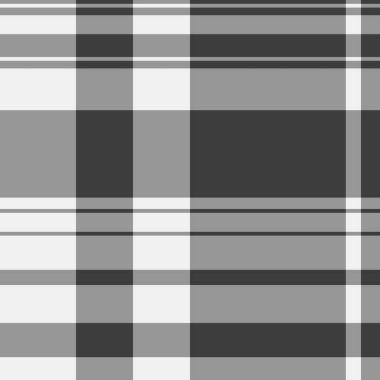 Kusursuz arka plan tekstili, düzgün tartan deseni. Klasik gri ve gri renk paletinde zarif ekose kumaş dokusu vektörü.