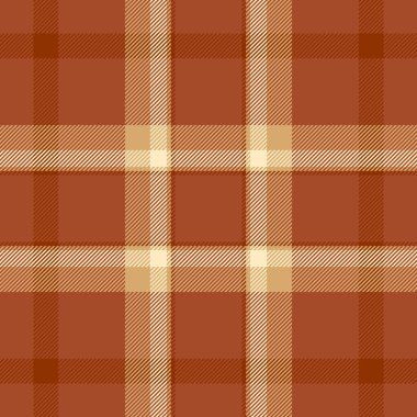 Boyut kontrol şablonu, ekoseli, dikişsiz doku. Tekstil arka planını turuncu ve açık renk paletiyle katla.