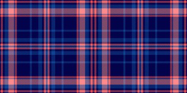 Koltuk desenli arka plan vektörü, doğrudan dikişsiz tartan tekstili. Koyu ve mavi renk paletinde ekose kumaş dokusu kontrolü.