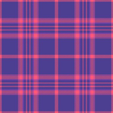 70 'lerin vektör desenli tartan, sessiz desenli dikişsiz ekose. Kral arkaplan denetimi çivit kumaş ve kırmızı renk paleti.