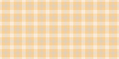 Yaz tekstil kontrolü kusursuz, sanat eserleri kumaş arkaplan. Işık ve kehribar rengi palette mükemmel desen tartan ekose vektörü.
