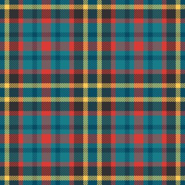 Titreşimi olmayan ekoseli desenler, deniz mavisi, kırmızı, sarı ve kömür karışımı, ince bir ringa balığı dokuması içeriyor..