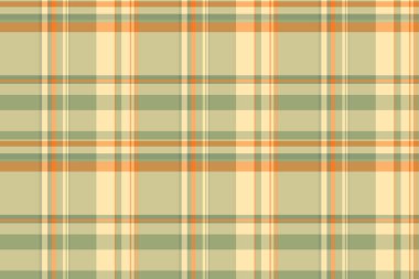 Romantik tekstil ekose kumaş, ticari kontrol vektör kumaşı. Turuncu ve pastel renk paletinde İtalyan desensiz doku arkaplanı.