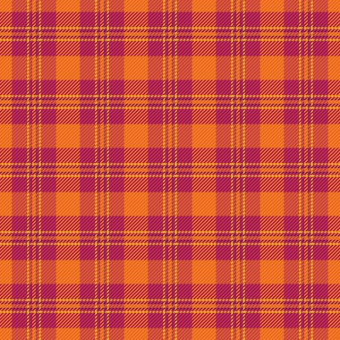 1940 'ların tartan özgeçmiş kontrolü, kusursuz tekstil sunumu. Parlak vektör dokusu ekose kumaş kırmızı ve parlak renk paleti.